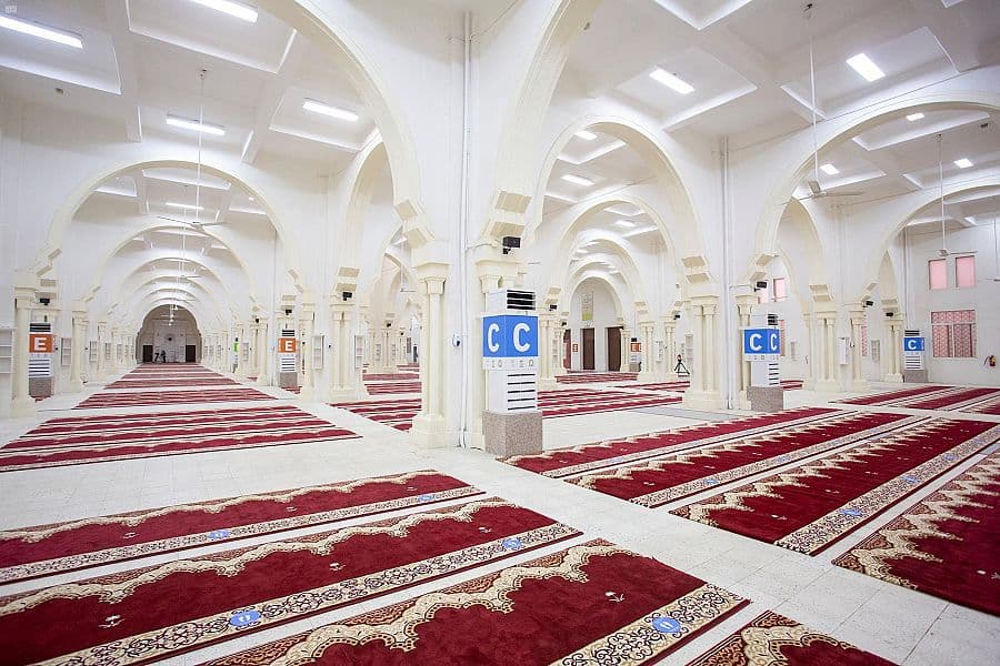 مزدلفة: تهيئة مسجد المشعر الحرام لاستقبال ضيوف الرحمن وفق البروتوكولات الصحية