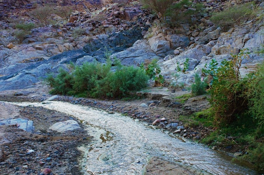 وادي "حوية نمار" في مكة .. ينابيع عذبة تنساب طوال العام