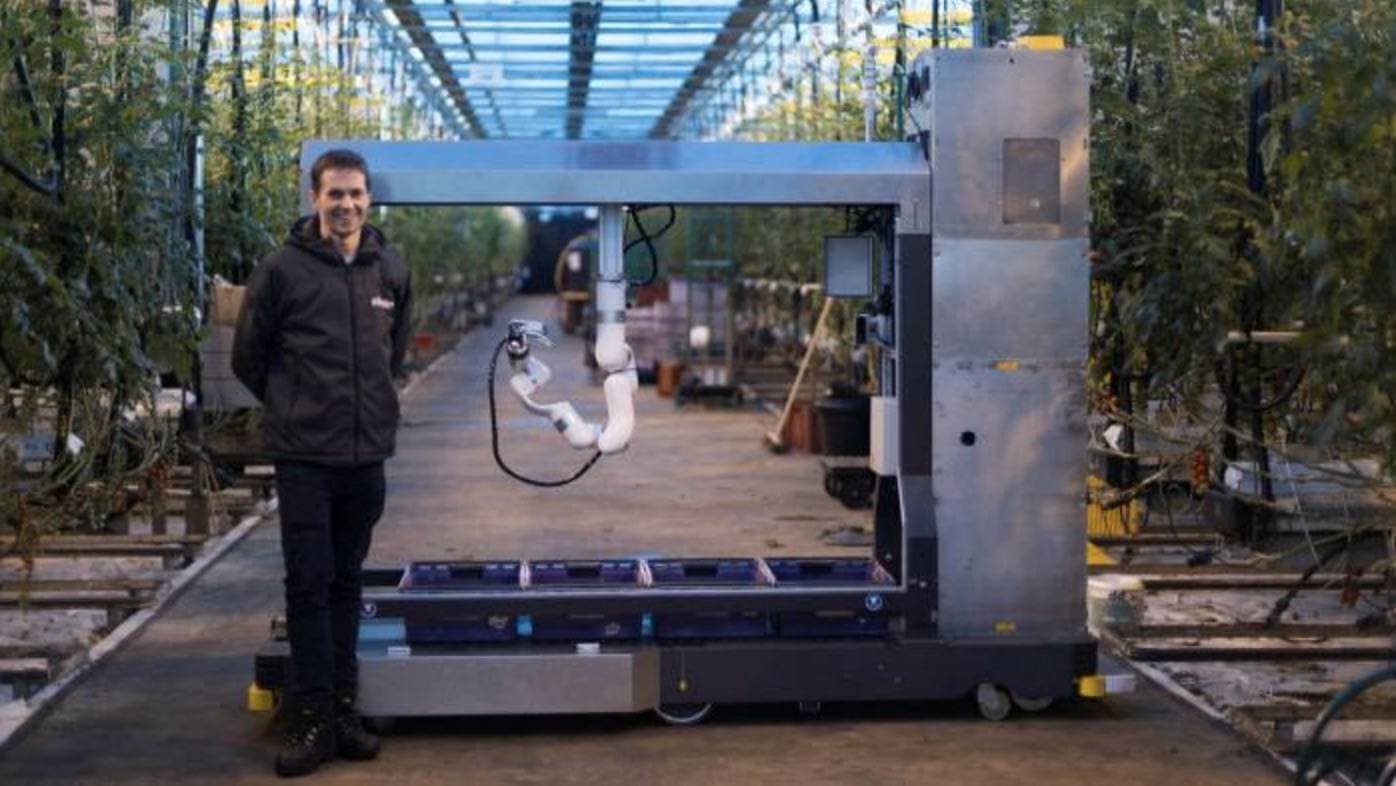 الروبوت النسر في مزرعة فليفرفريش في إنجلترا.