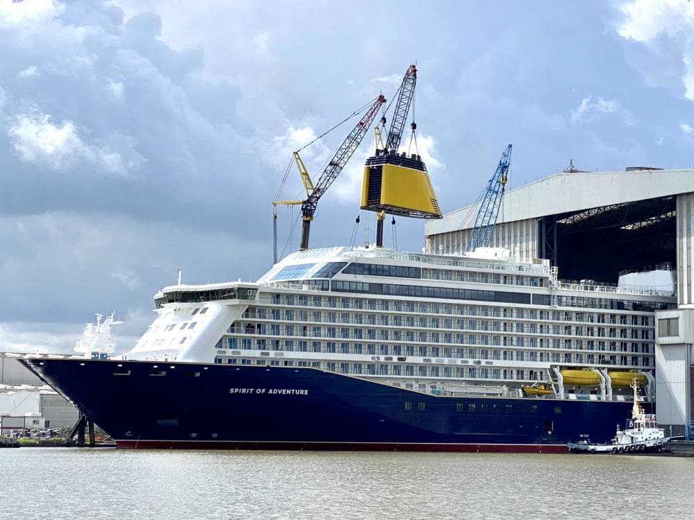 سفينة الرحلات الجديدة "روح المغامرة" التي من المنتظر أن تبحر في أولى رحلاتها في أيار (مايو),