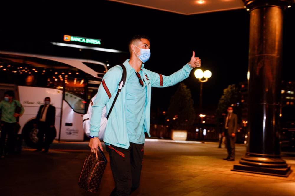 رونالدو مع المنتخب البرتغالي.