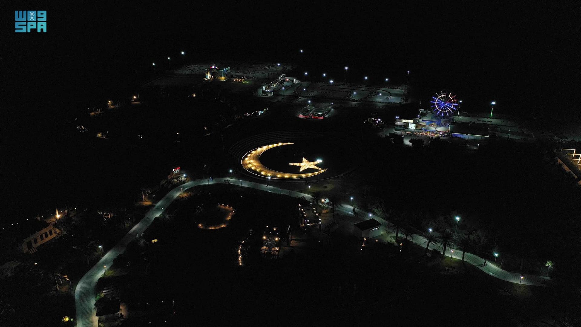 الأحساء: مدينة جواثا السياحية تستضيف أكبر هلال في الشرقية بطول 600 متر مربع