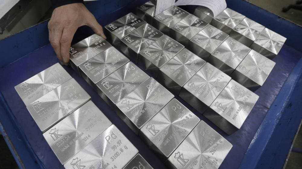 البلاديوم يتجاوز 3000 دولار لأول مرة في التاريخ