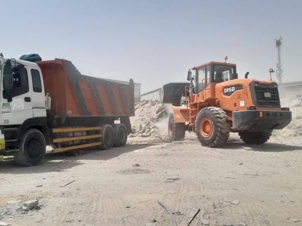 رفع 80 ألف طن من مخلفات الهدم والبناء في المنطقة الشرقية خلال عام