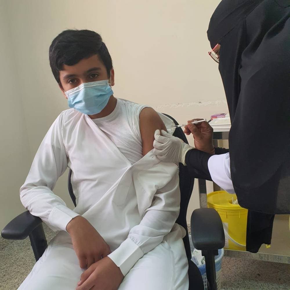 استكمال تطعيم النسبة الباقية من الطلاب خلال الأيام القليلة المقبلة. "واس"
