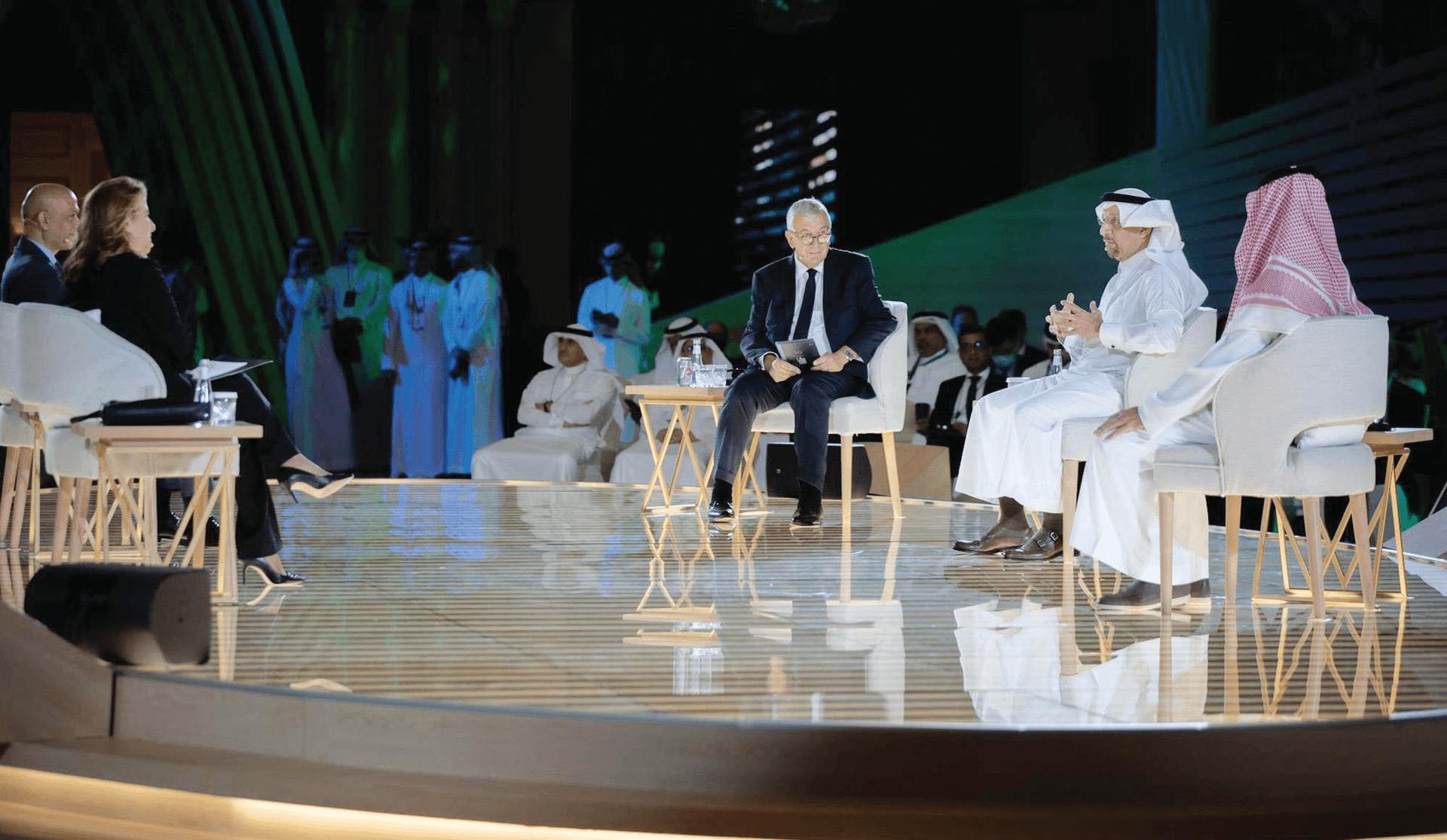 م. الفالح متحدثا خلال فعاليات منتدى مبادرة مستقبل الاستثمار.