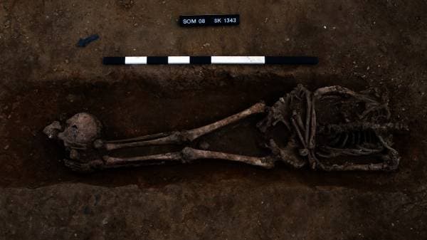 يعتقد بأن التماثيل تعود إلى عائلة مكونة من رجل وامرأة وطفل.