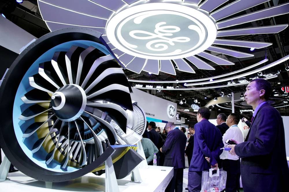 من مشاركة "جنرال إلكتريك" في معرض الصين الدولي الثاني للاستيراد في شنغهاي."رويترز"