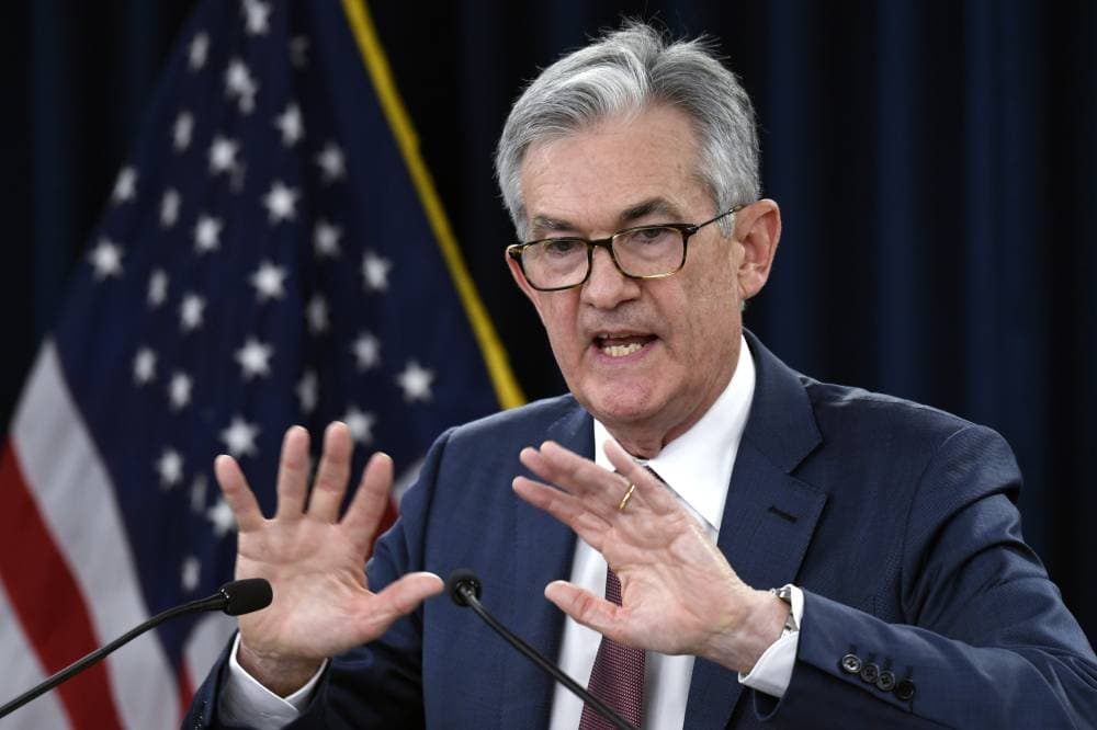 FILE - Federal Reserve Chairman Jerome Powell speaks during a news conference in Washington, Oct. 30, 2019. President Joe Biden announced Monday, Nov. 22, 2021 that he's nominating Jerome Powell for a second term as Federal Reserve chair, endorsing Powell's stewardship of the economy through a brutal pandemic recession in which the Fed's ultra-low rate policies helped bolster confidence and revitalize the job market. (AP Photo/Susan Walsh, File)
