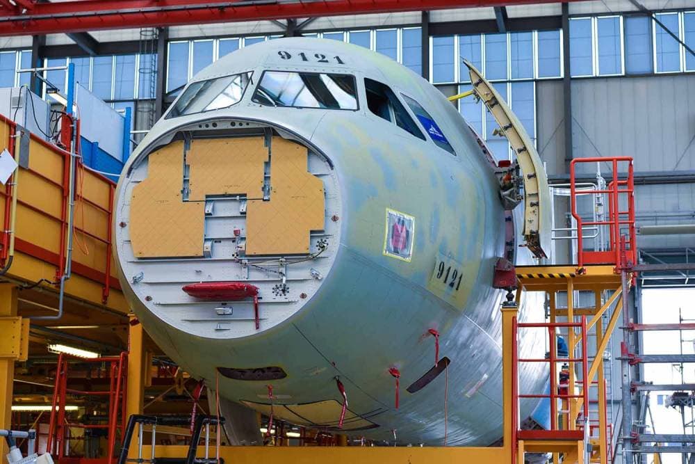 تهدف شركة إيرباص إلى تسليم 600 طائرة بحلول نهاية العام الجاري.