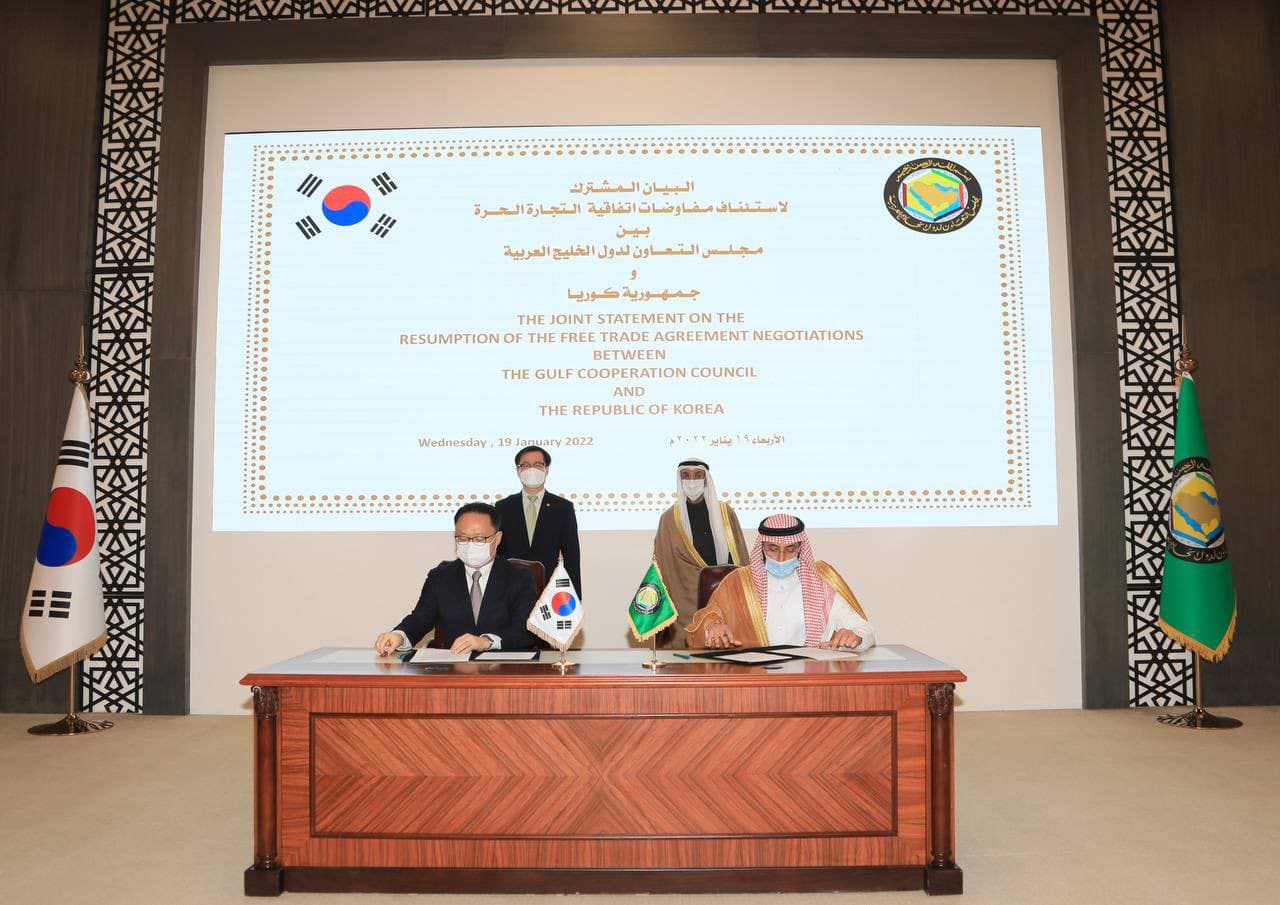 الحجرف : اتفاقية التجارة الحرة ستفتح آفاقا واسعة للتعاون التجاري والصناعي بين الخليج وكوريا