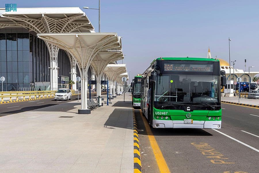 المدينة المنورة : إكمال تشغيل المسارات الرئيسة تجريبيا لمنظومة الحافلات