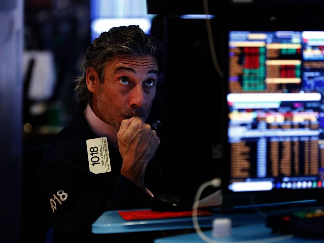 متداول في بورصة الأسهم في نيويورك.