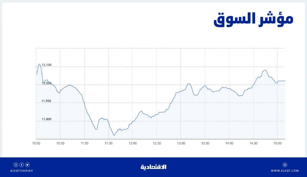 مؤشر الأسهم السعودية يتماسك فوق مستويات 12 ألف نقطة .. نشاط شرائي يعوض معظم الخسائر