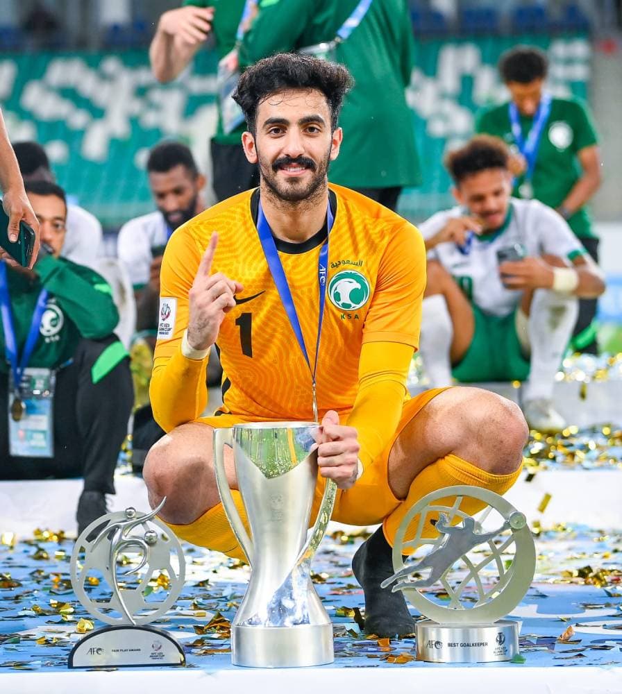 نواف العقيدي نال جائزة أفضل حارس.