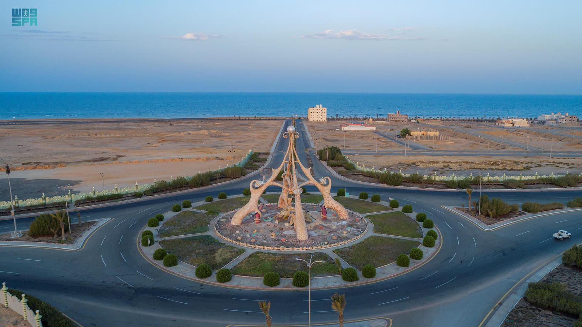 صور جوية للكورنيش الجنوبي في ضباء