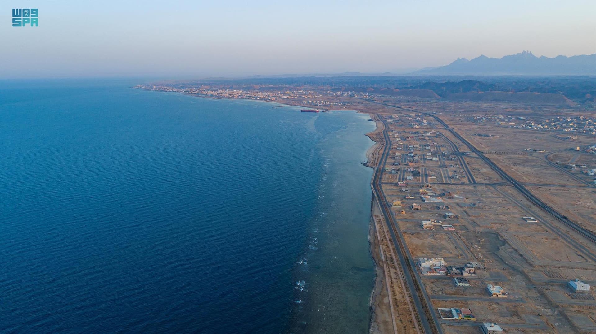 صور جوية للكورنيش الجنوبي في ضباء