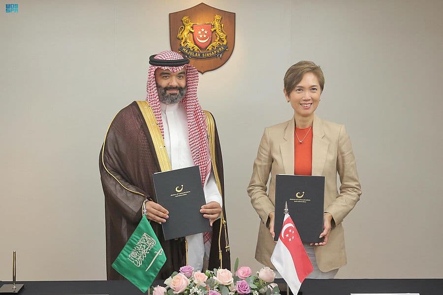 شراكة سعودية سنغافورية في الاقتصاد الرقمي والتقنيات الناشئة والحكومة الرقمية