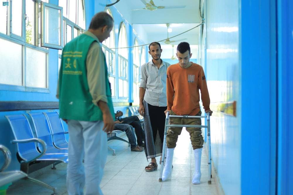 9072 خدمة متنوعة قدمها مركز الأطراف الصناعية في مأرب خلال 6 أشهر. "واس"