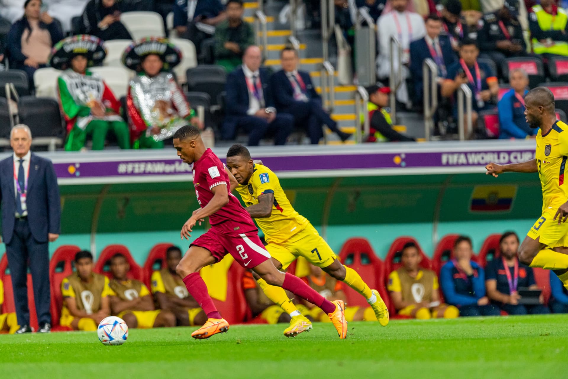 المباراة الأولى في كأس العالم .. الإكوادور تتغلب على قطر بهدفين دون مقابل
