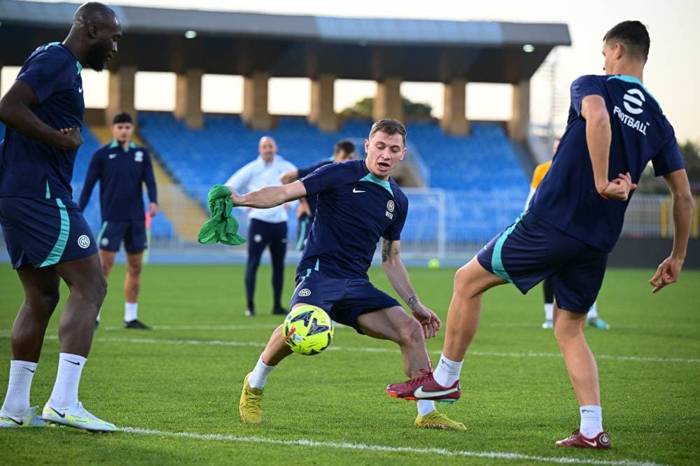 جانب من تدريبات إنتر ميلان. "مركز إنتر الإعلامي"