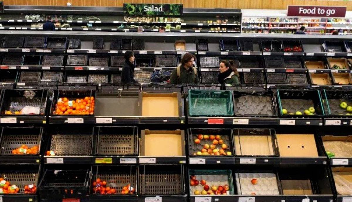 بريطانيا في مواجهة «قمة جبل الجليد» .. نقص الفواكه والخضراوات في المتاجر