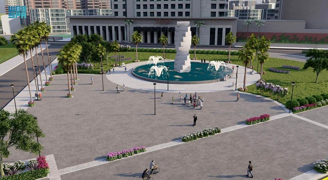 يقام مشروع جادة الخبر على مساحة تتجاوز 26.6 ألف متر مكعب