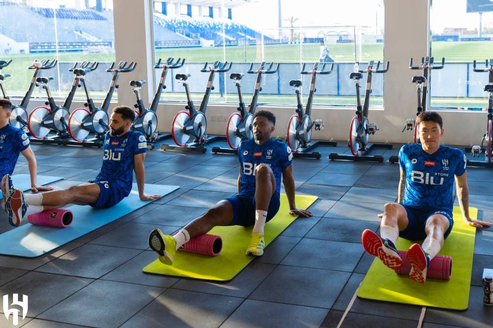 جانب من التدريبات الاسترجاعية. «مركز الهلال الإعلامي».