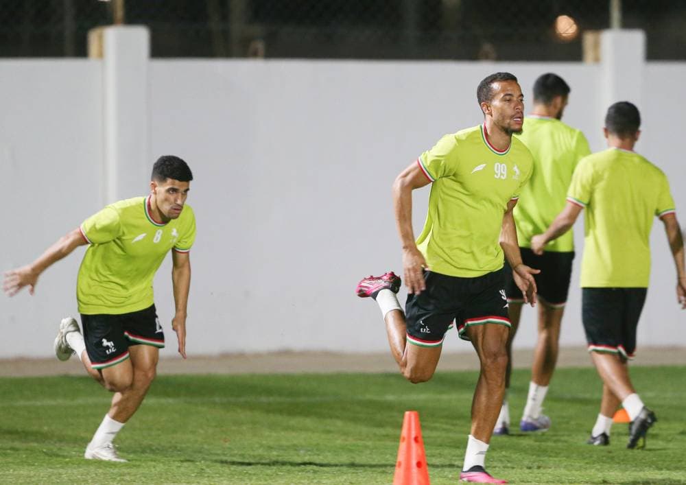 كوايسون خلال تدريب الاتفاق.