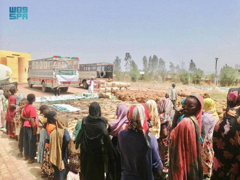 514 أسرة مستفيدة من توزيع المساعدات في ولاية الجزيرة السودانية. "واس"