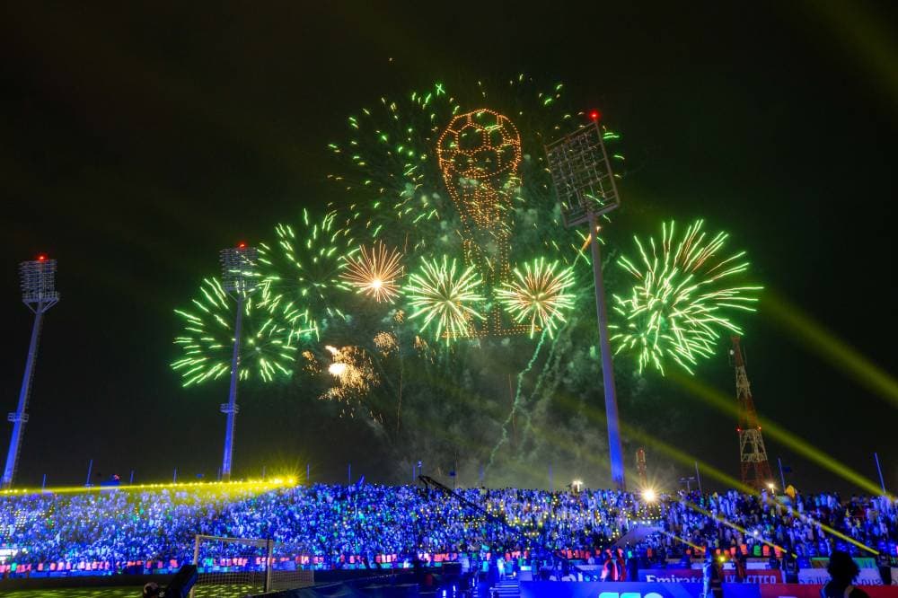 جانب من الاحتفالات بتتوج النصر. تصوير: محمد المانع ـ "الاقتصادية"