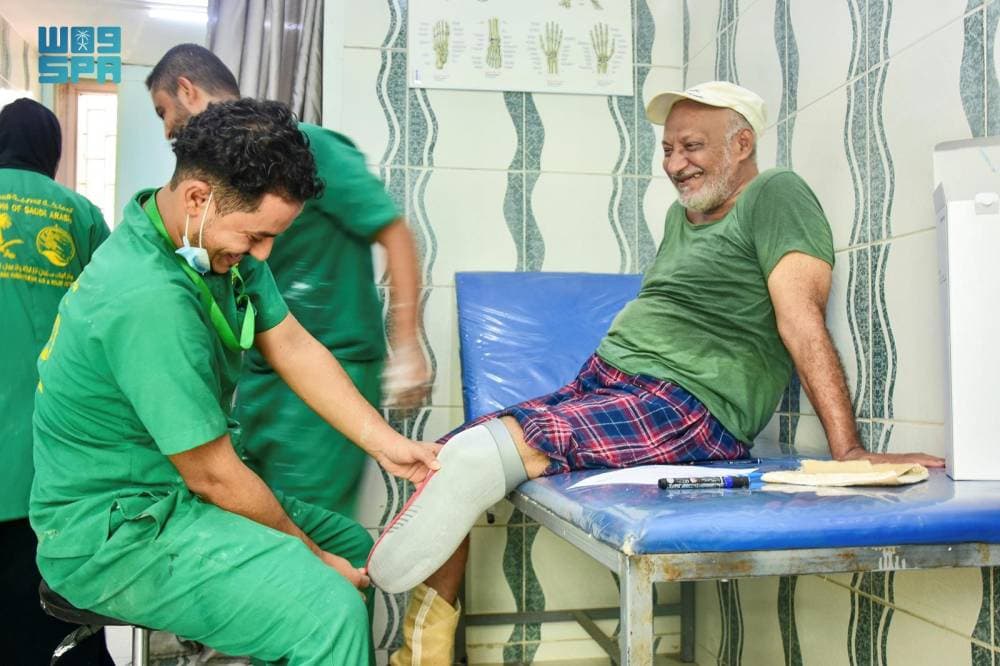 209 مستفيدين من خدمات الأطراف الصناعية في عدن. "واس"