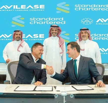 avilease لتأجير الطائرات تستحوذ على منصة لـ «ستاندرد تشارترد» بـ 3.6 مليار دولار