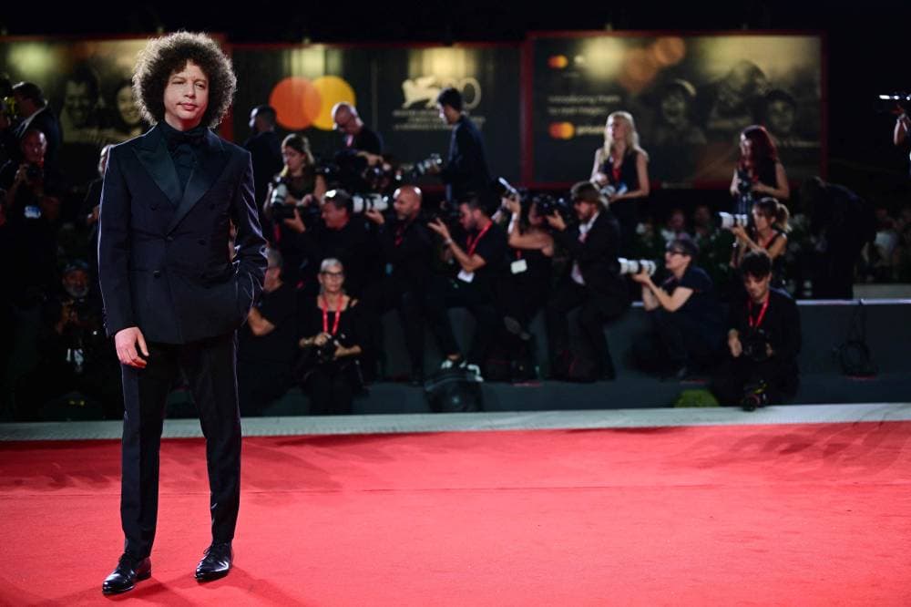 المخرج المكسيكي ميشيل فرانكو في مهرجان البندقية السينمائي."الفرنسية"