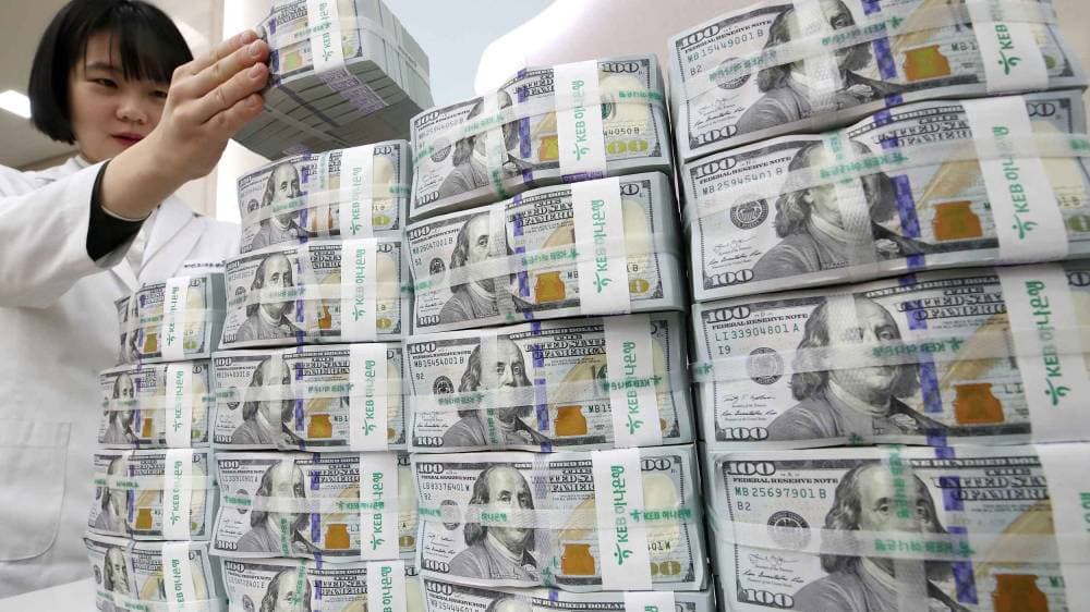 تسويات الصادرات والاستثمارات تخفض ودائع العملة الأجنبية في كوريا