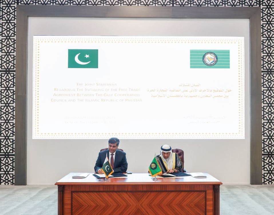 مجلس التعاون الخليجي وباكستان يوقعان الأحرف الأولى لاتفاقية التجارة الحرة