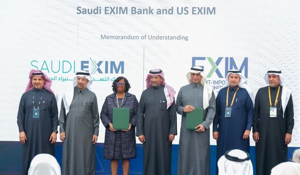 بنك التصدير والاستيراد الأمريكي يوقع مذكرة تفاهم مع بنك التصدير والاستيراد السعودي