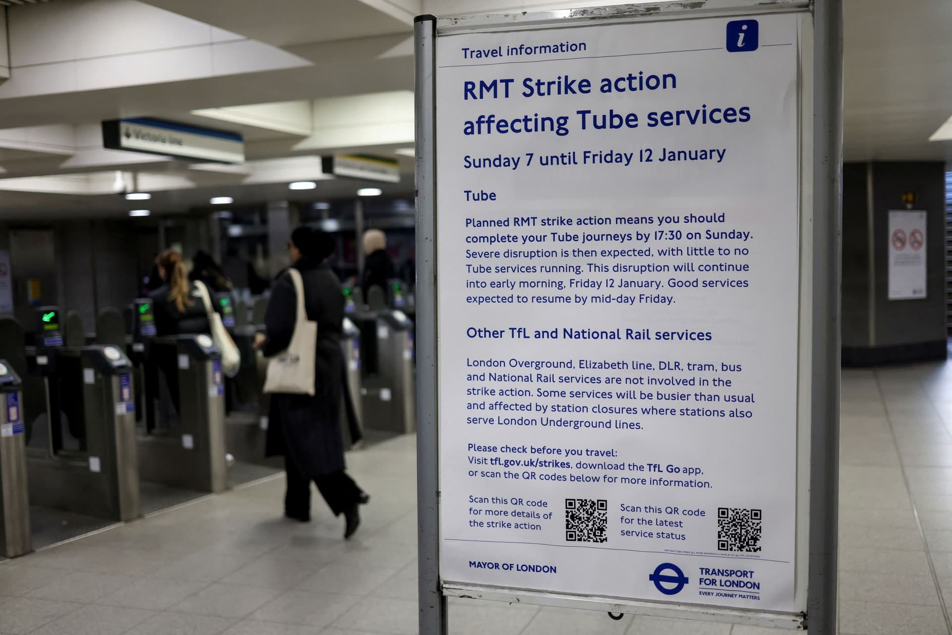 اضطرابات كبيرة متوقعة في حركة مترو لندن بسبب إضراب