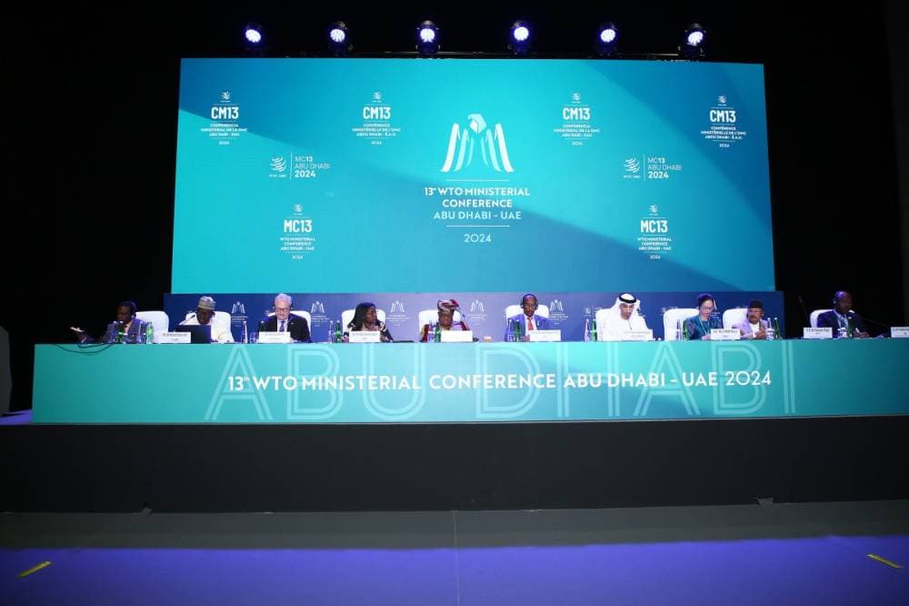 من اجتماع منظمة التجارة العالمية اليوم الإثنين في أبوظبي "WTO"