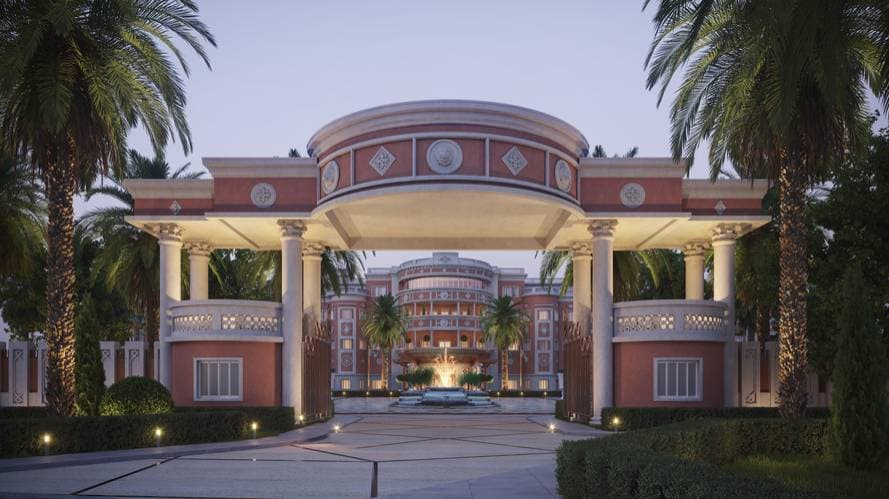 القصر الأحمر أول مبنى خرساني في المنطقة ومقر إقامة الملك سعود بن عبد العزيز آل سعود.