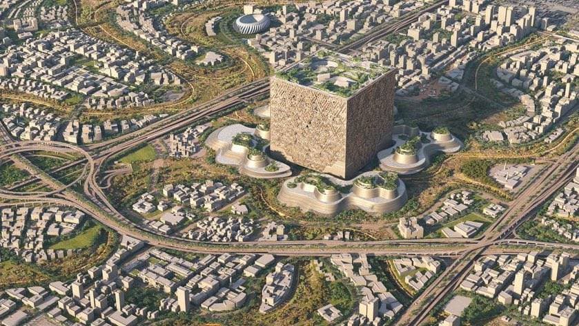 يحتوي "المكعب" على أحدث التقنيات المبتكرة ليصبح واحدا من أكبر الهياكل المبنية في العالم.