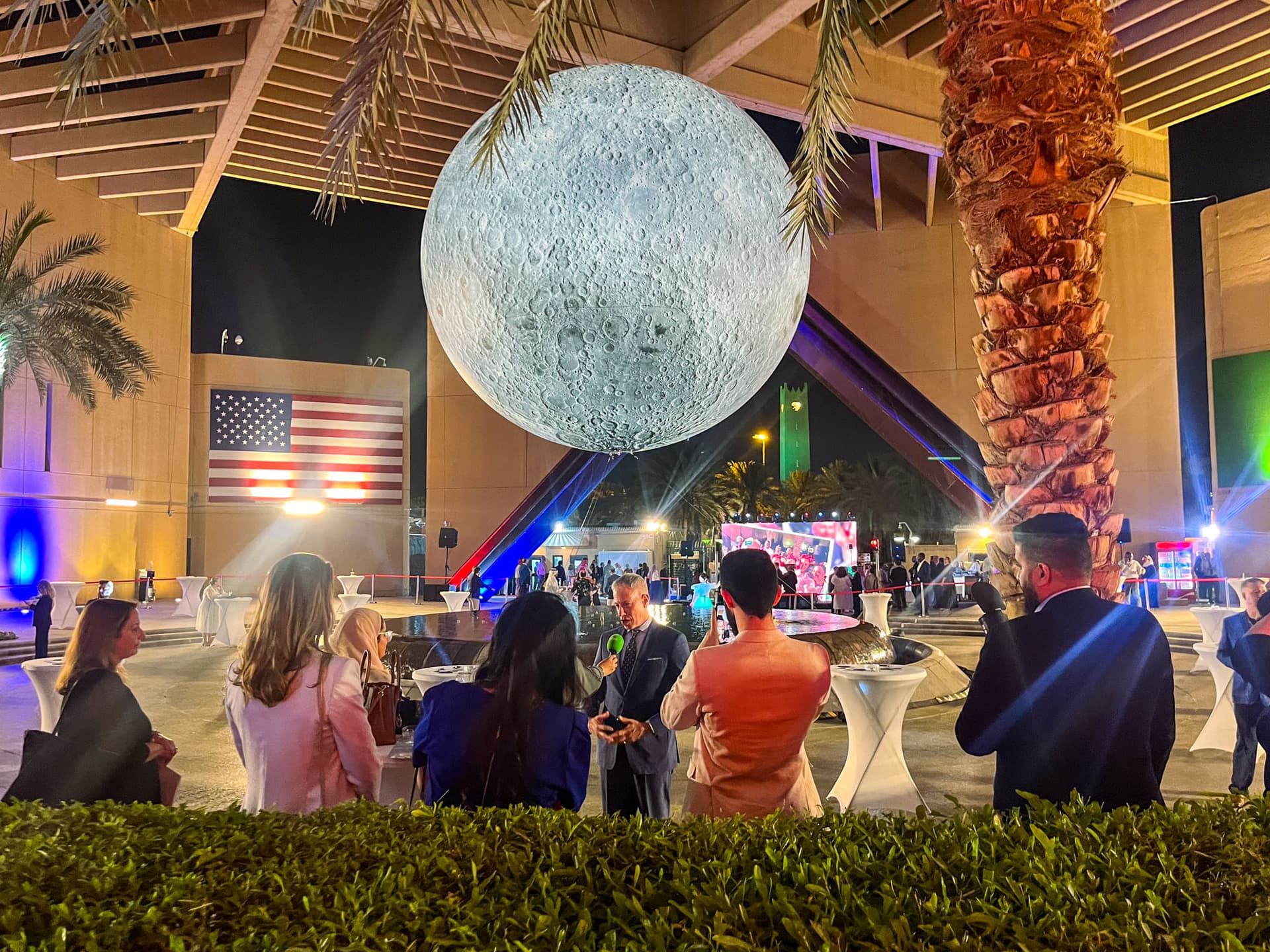 جانب من احتفال السفارة الأمريكية في الرياض بالذكرى الـ 248 لاستقلال الولايات المتحدة.