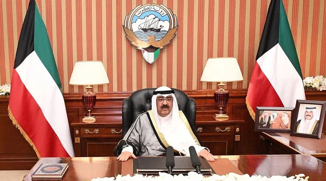  الأمير في كلمة بثها تلفزيون الكويت. "كونا"