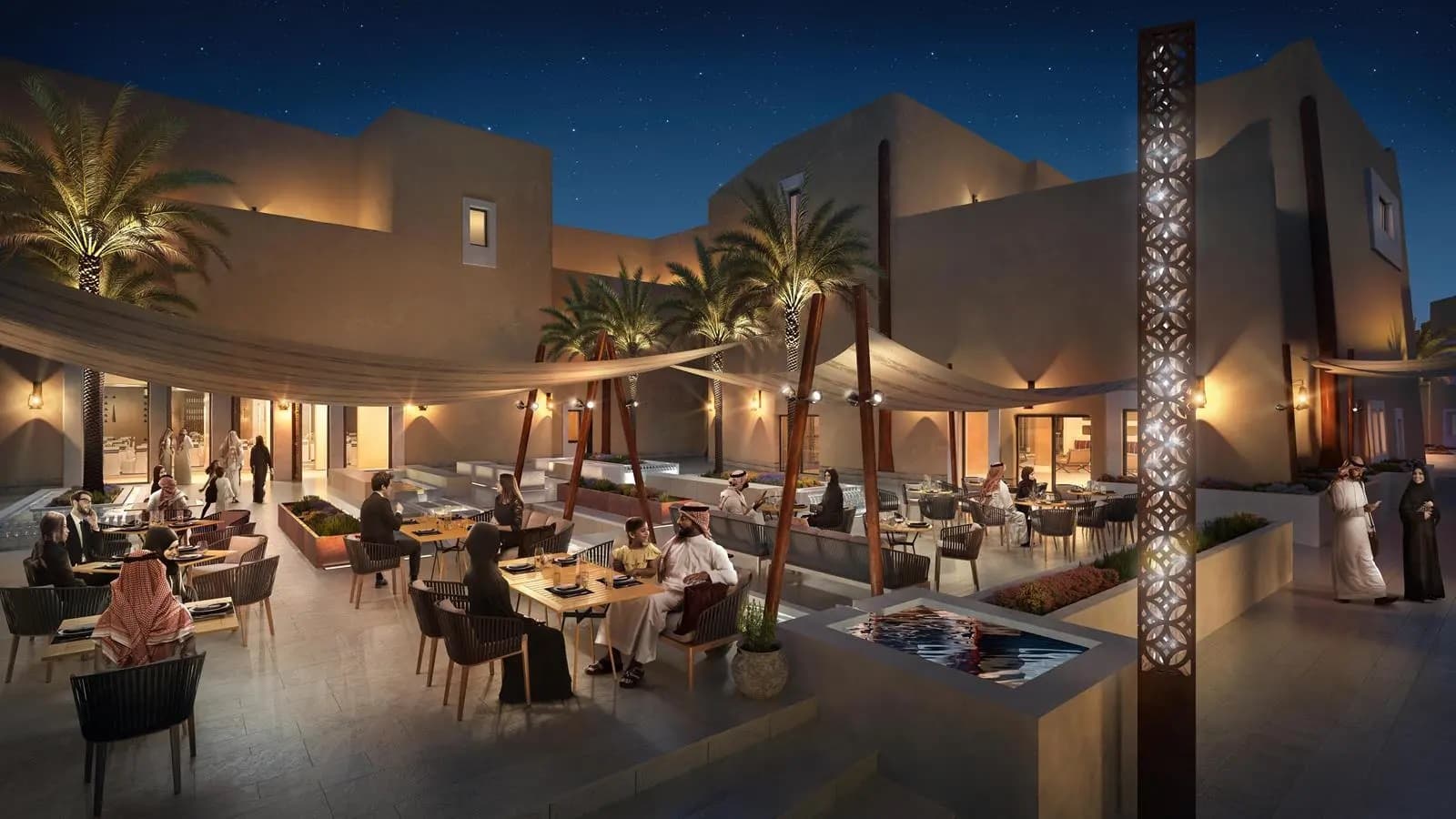 شركة الدرعية تطلق برنامجا تدريبيا على الضيافة للعمل في فندق باب سمحان. (واس)