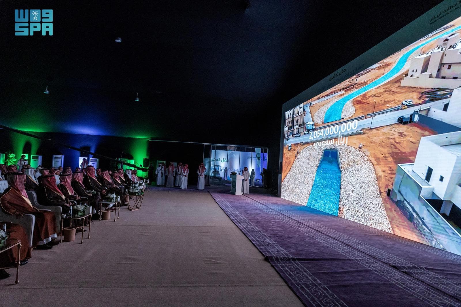 تدشين 7 مشاريع لتصريف مياه السيول والأمطار في الرياض بتكلفة 2.4 مليار ريال