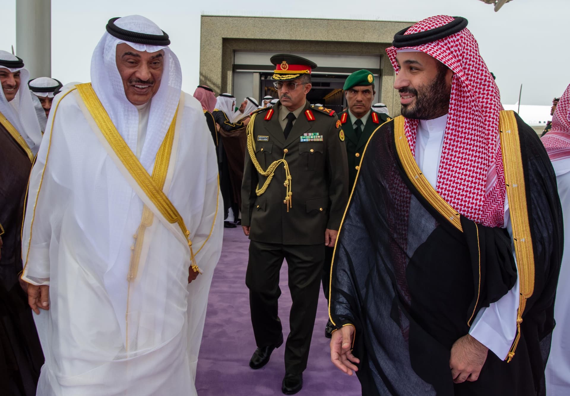 الأمير محمد بن سلمان يستقبل ولي عهد الكويت