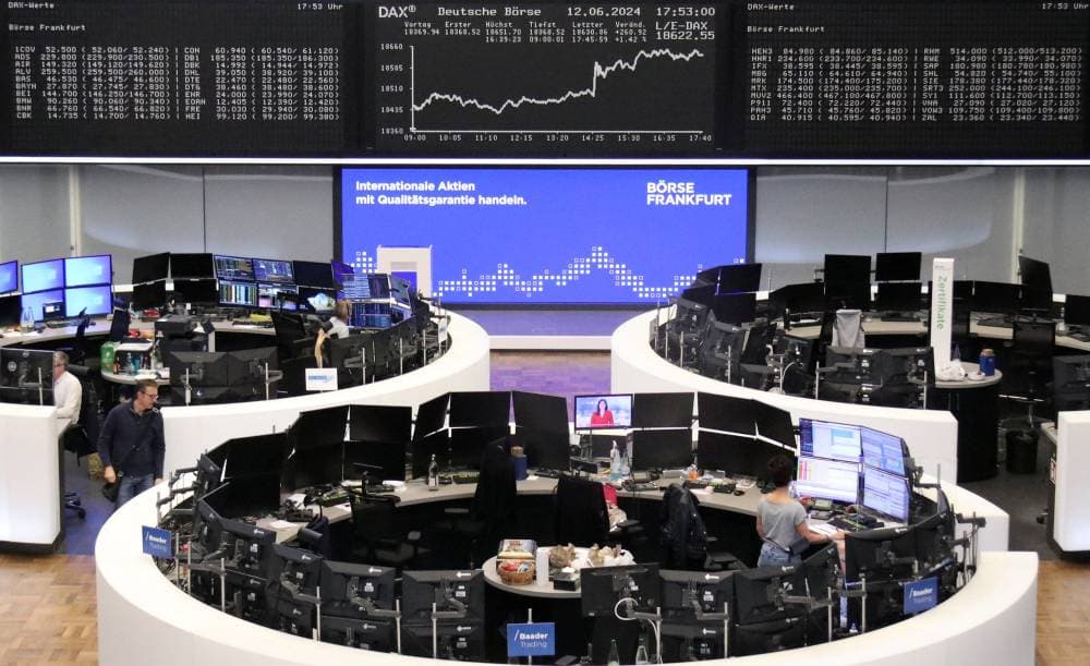 صعد المؤشر ستوكس 600 الأوروبي 1.2 % عند الإغلاق. "رويترز"
