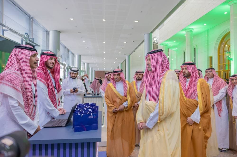 الأمير فيصل بن سلمان خلال تدشينه اليوم ملتقى حقوق المؤلف بعنوان "التشريعات والتكامل المؤسسي".