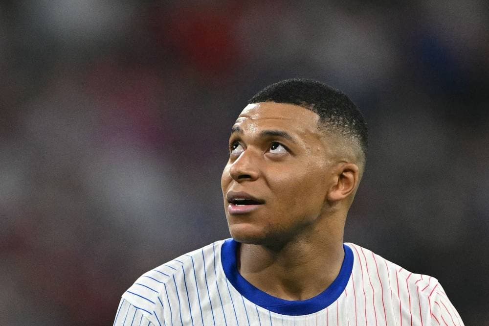 الفرنسي مبابي خلال لقاء منتخب بلاده أمام إسبانيا. «الفرنسية»