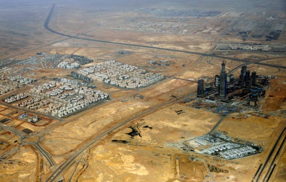 صورة جوية للعاصمة الإدارية الجديدة في مصر. "رويترز"